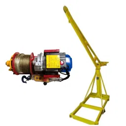Boltz Corporation Heavy Duty 400 Kg Capacity Construction Monkey Crane with Clutch Winch Motor image 1