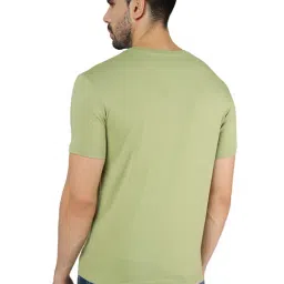 JadeBlue Pista Green Slim Fit Cotton Crew T-Shirt image 2