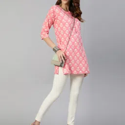 Anubhutee Pink Printed Straight Kurti image 5