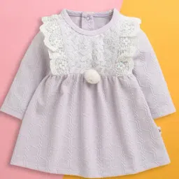 Bumzee Kids Lavender Cotton Frocks-image-27