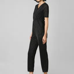 Only Black Textured Jumpsuit image 3