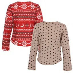 Cutecumber Kids Multicolor Embellished Tops image 2