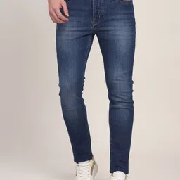 JADE BLUE Men Slim Fit Light Fade Stretchable Jeans-image-97