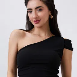SZN Women One Shoulder Crop Top-image-74