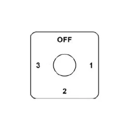 Kaycee Compact AC Rotary Switches Three Way, With Off 90° 25 Amp Single Phase, SRP226C image 2