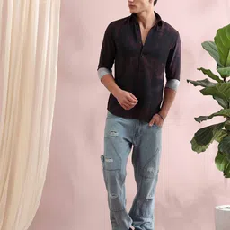 HOUSE OF MAHNOTS Men Classic Opaque Printed Casual Shirt-picture-25