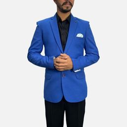 GARGIAN Master Cut Men Solid Slim-Fit Notched Lapel Blazers-picture-31