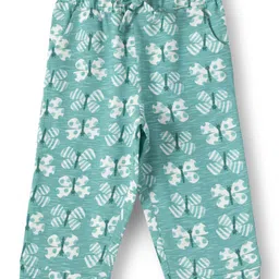 JusCubs Cotton Knit Butterflies Printed Pajamas - Green-image-79