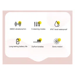 Domenico Soft Bristles Electronic Battery Powered Toothbrush - Orange (Random Designs) image 4