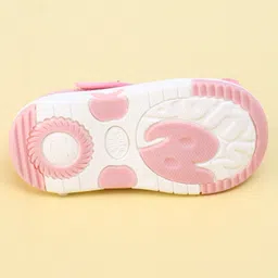 Cute Walk by Babyhug Velcro Closure Sandals with Sequin Bow Applique  - Pink image 5