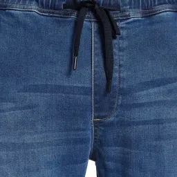 Octave Blue Regular Fit Mid Rise Solid Stretchable Jeans image 5