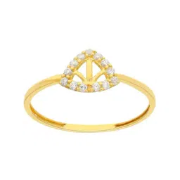 Malabar Gold and Diamonds 22k Yellow Gold Geometric Ring for Women-picture-13