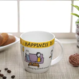 Clay Craft Multicolor Ceramic 7.5 cm Milk Mug (0.27 L) - Set of 2 image 1