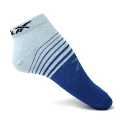 Reebok Blue Striped Medium Ankle Length Socks image 1