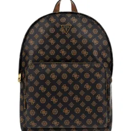 GUESS Brown PEONY Printed Medium Backpack image 1