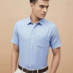 Code By Lifestyle Blue Regular Fit Shirt-picture-43