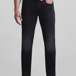 Jack & Jones Black Denim Cotton Regular Fit Jeans image 1