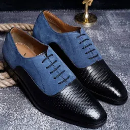 Louis Stitch Men's Obsidian Black Oxford Shoes image 1