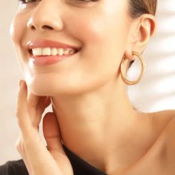 Priyaasi Classic Gold Brass Earrings-picture-27