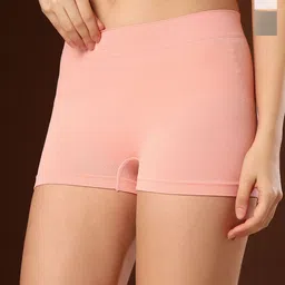 PAAVKI Women Pack of 3 MId-Rise Seamless Anti Microbial Stretchable BoyShort Brief-picture-27