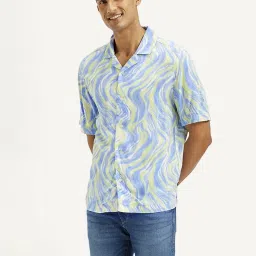 Levi's Blue Relaxed Fit Abstract Shirt image 1
