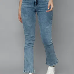 Allen Solly Blue Regular Fit Lightly Washed Jeans-image-34