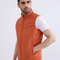 Spykar Burnt Orange Polyester Regular Jacket image 3