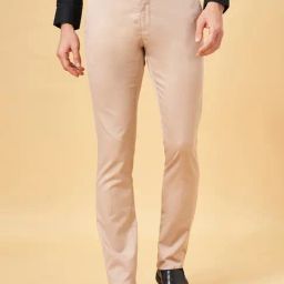 Peregrine by Pantaloons Desert Dust Slim Fit Trousers-picture-38