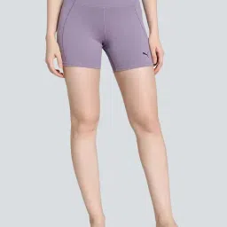 Puma Purple Logo Print Sports Shorts-image-47