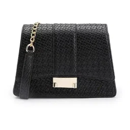 Carlton London Black Constantina Woven Medium Cross Body Bag-picture-44
