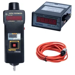 Systems Tech HTM 890 Photo Contact & TM 801 Digital Panel Mount Tachometer with Digital Tachogenerator Sensor-picture-18