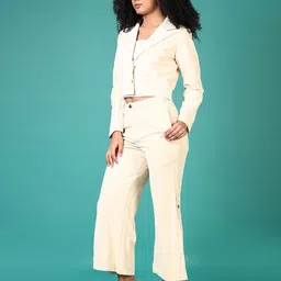 V-Mart Lapel Collar Long Sleeves Blazer With Trouser image 5