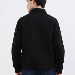 Spykar Charcoal Grey Cotton Poly Regular Fit Jacket image 2