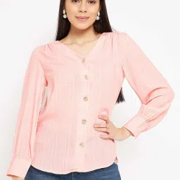 Madame Pink Regular Fit Printed Top image 1