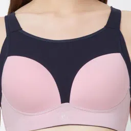 Soie Pink Cotton Racerback Solid Bra Sets image 5