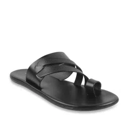 Mochi Men's Black Toe Ring Sandals image 1