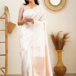 Snofi Creation Woven Design Zari Art Silk Handloom Kanjeevaram Saree-picture-20
