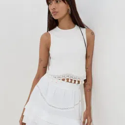 nuon women Nuon by Westside White Off-White Shell Top-picture-11