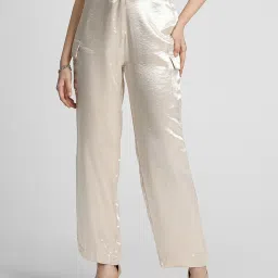 Forever 21 Beige Regular Fit Mid Rise Cargo Pants image 1