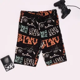 Pantaloons Junior Boys Black Shorts image 1