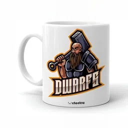 Mr UVD White & Grey Printed Cartoon Characters Printed Ceramic Glossy Mug 350 ml-picture-34