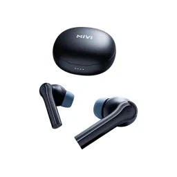 Mivi DuoPods N4 In Ear BT Earbuds with 50 Hrs Playtime & AI ENC Technology (Black, True Wireless) image 1
