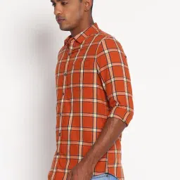 Lee Rust Slim Fit Check Shirt image 3
