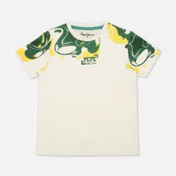 Pepe Jeans Kids White Printed T-Shirt-picture-41