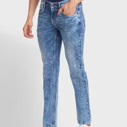 ColorPlus Blue Tapered Fit Jeans image 3