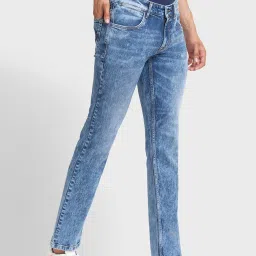 ColorPlus Blue Tapered Fit Jeans image 4