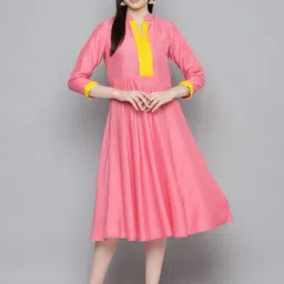 Jompers Embellished Embroidered Fit & Flare Ethnic Dress-picture-16