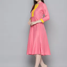 Jompers Embellished Embroidered Fit & Flare Ethnic Dress image 4