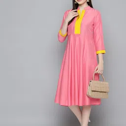 Jompers Embellished Embroidered Fit & Flare Ethnic Dress image 3