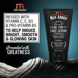 Man Arden De Tan Brightening Face Scrub - 100 ml image 4